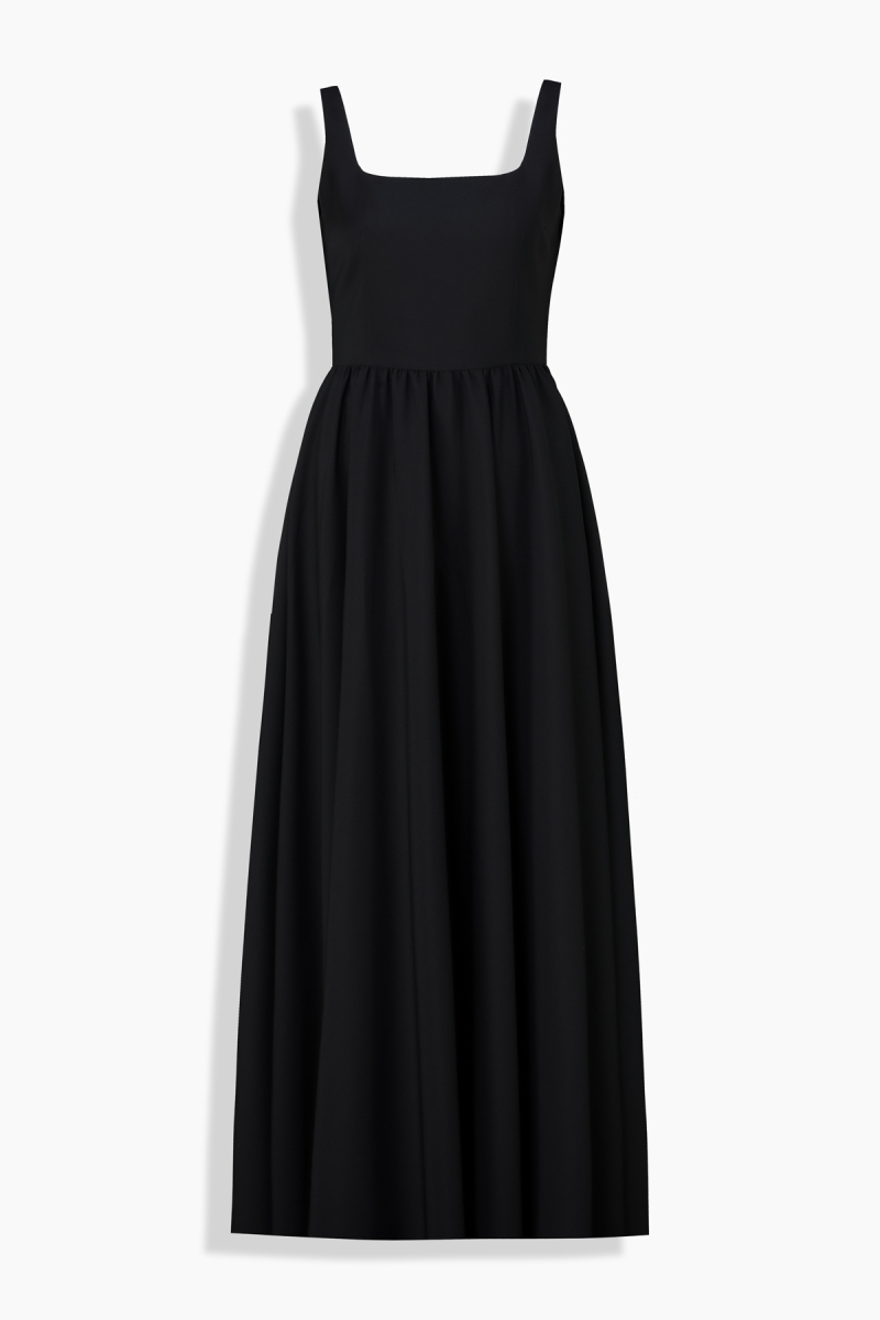 Velur Siyah Elbise - 3