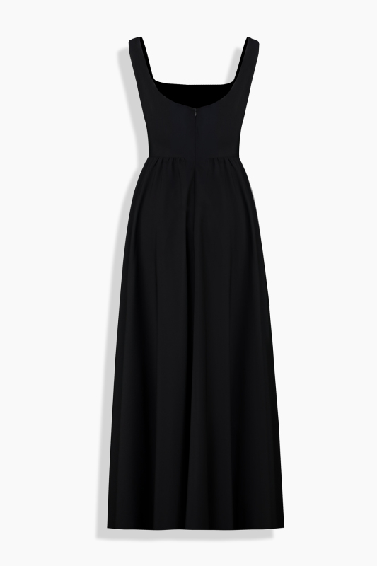 Velur Siyah Elbise - SARAR WOMAN