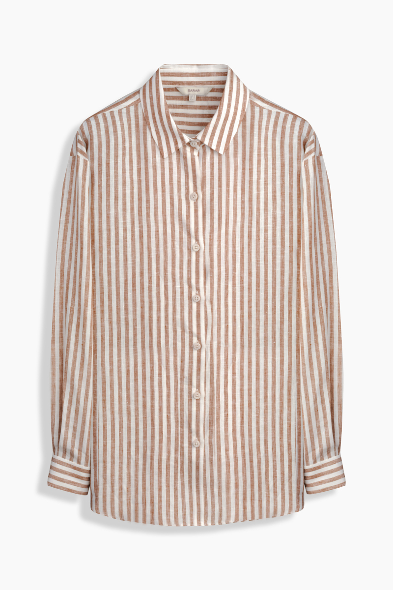 Vera Keten Kahverengi Gömlek - 1