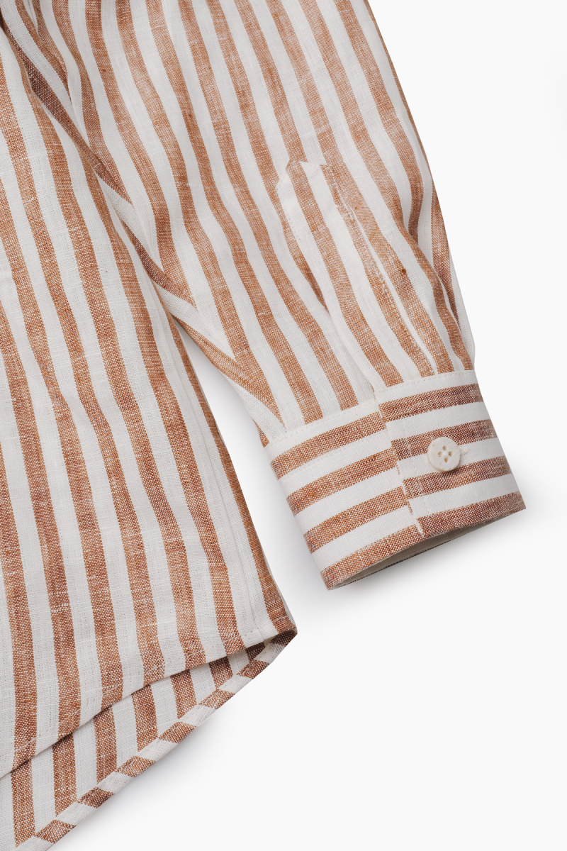 Vera Keten Kahverengi Gömlek - 4