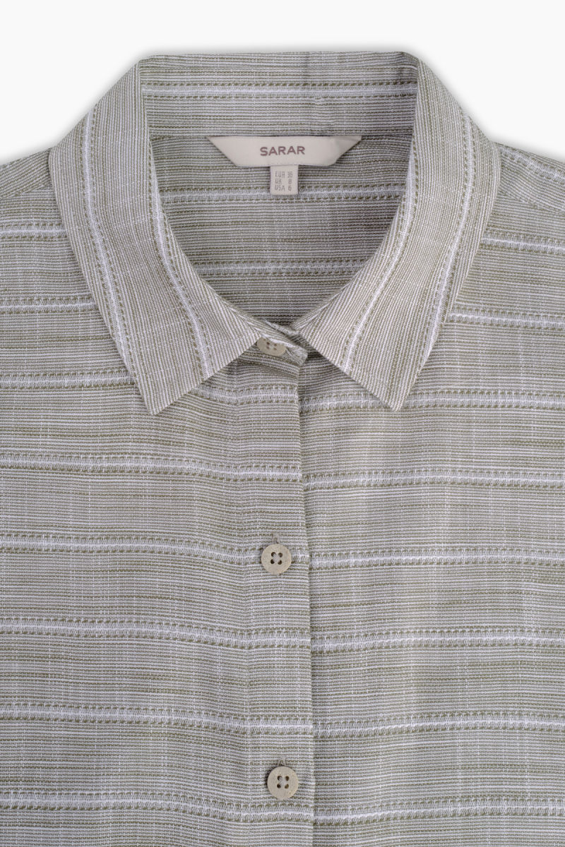 Vera Pamuklu Haki Gömlek - 3