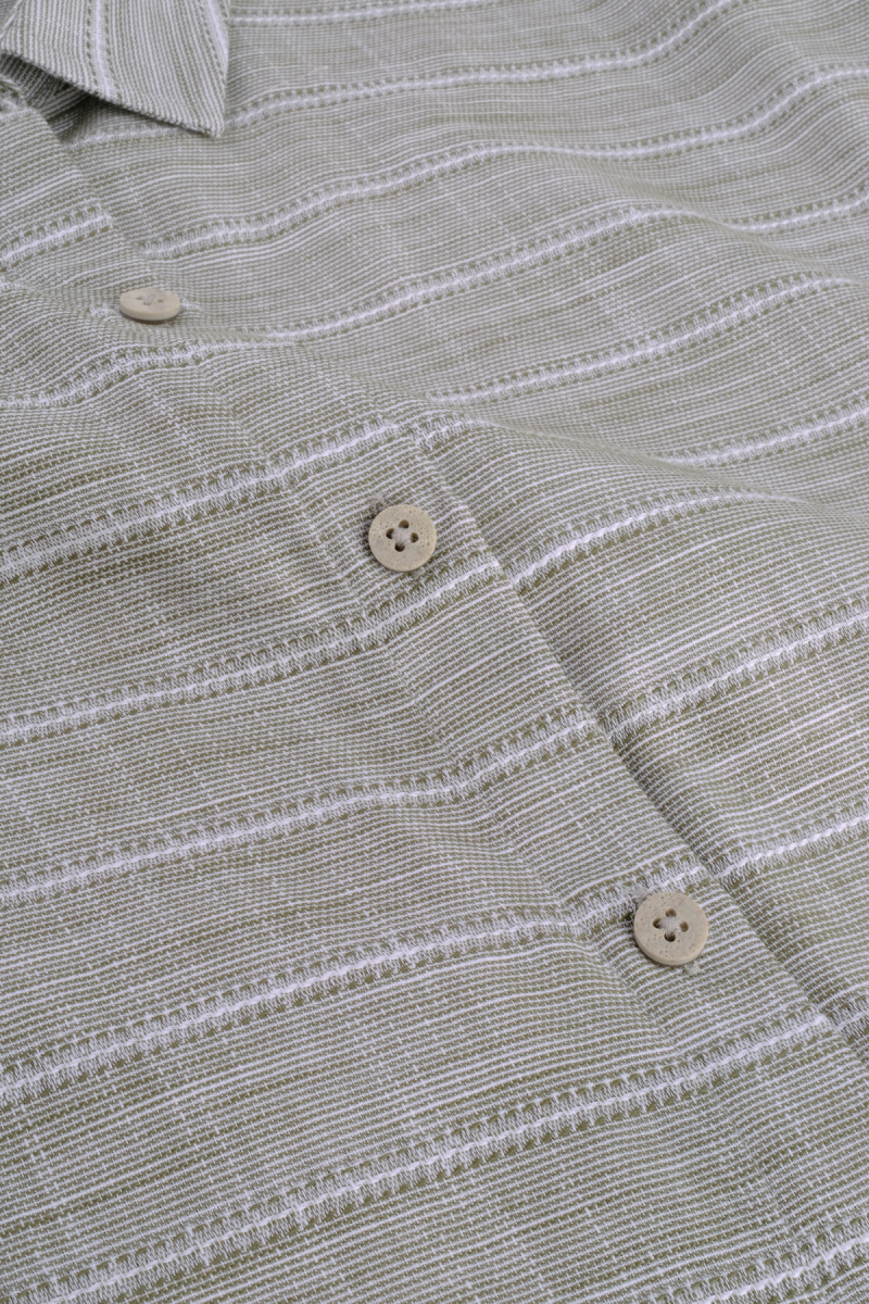 Vera Pamuklu Haki Gömlek - 5