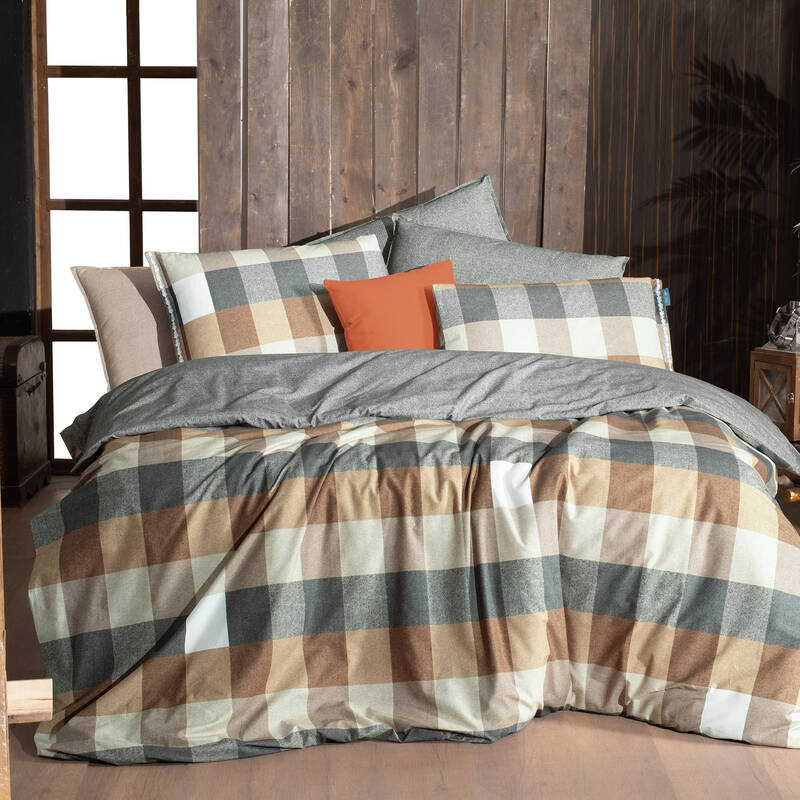 Verdon Fancy Bej Çift Kişilik Nevresim Takımı - 2