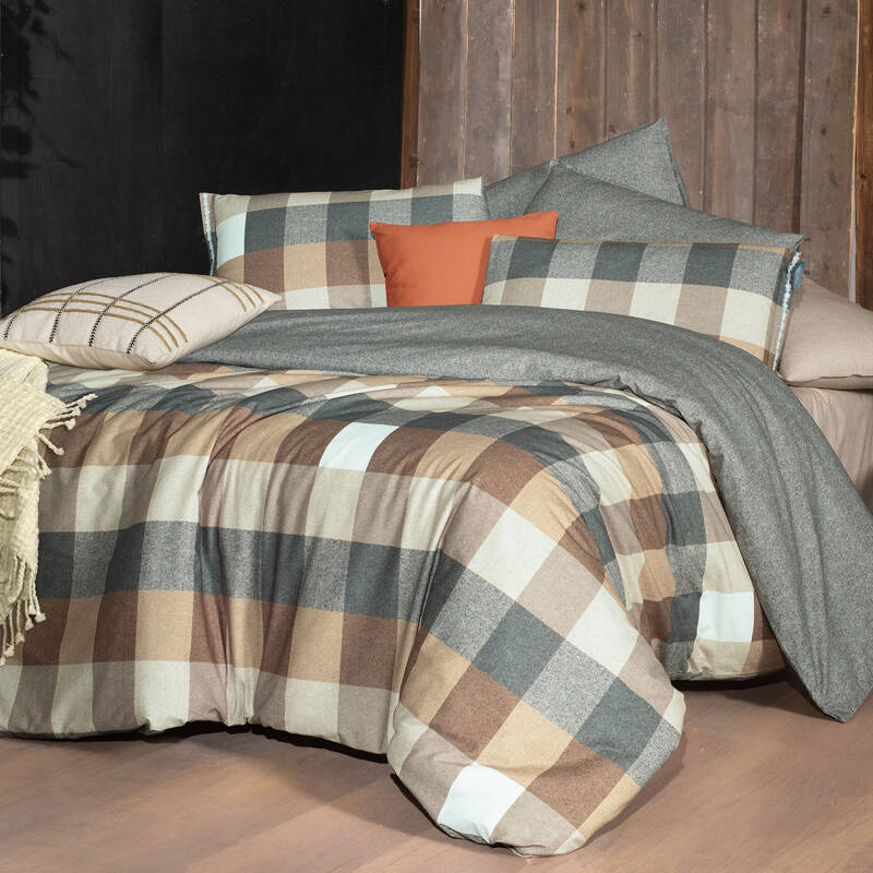 Verdon Fancy Bej Çift Kişilik Nevresim Takımı - 3