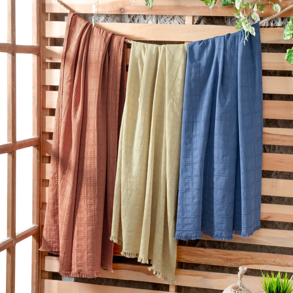 Vesemir Throw Mavi - 4