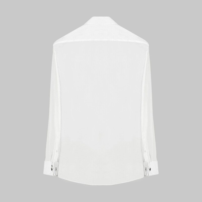 Viola Geniş Manşet Beyaz Gömlek - INTERVIEW