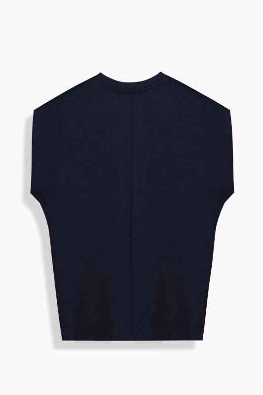 Viora Açık Lacivert Tişört - SARAR WOMAN