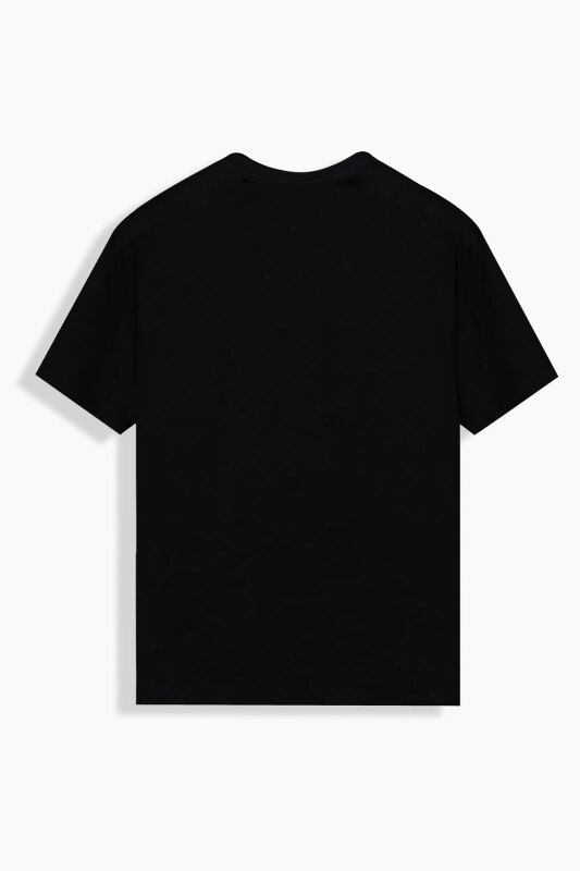 Vitus Ahtapot Desenli Siyah Tişört - SARAR