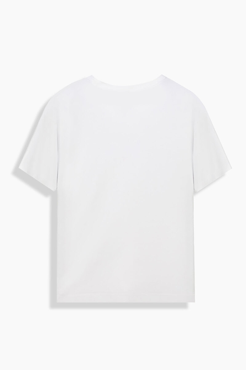 Vitus Yengeç Desenli Beyaz Tişört - 2