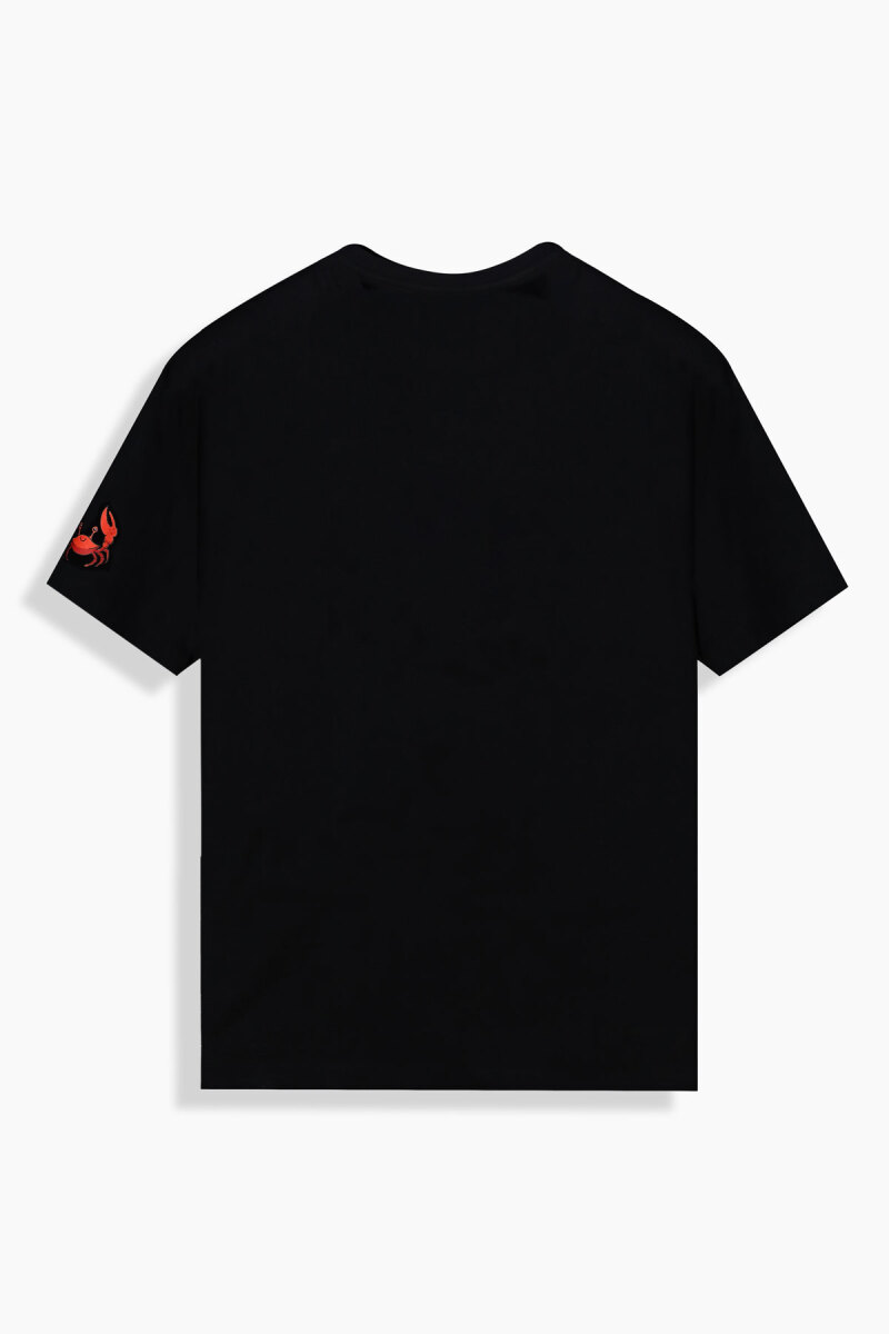 Vitus Yengeç Desenli Siyah Tişört - 2