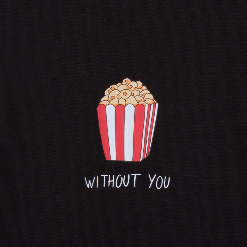 Without You Siyah Sweatshirt - SARAR