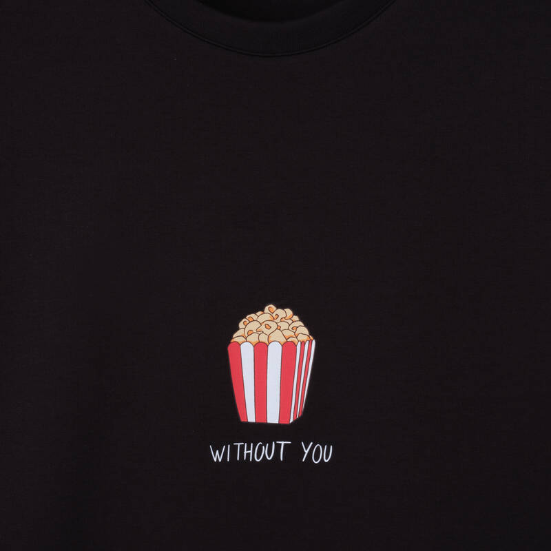 Without You Siyah Sweatshirt - 3