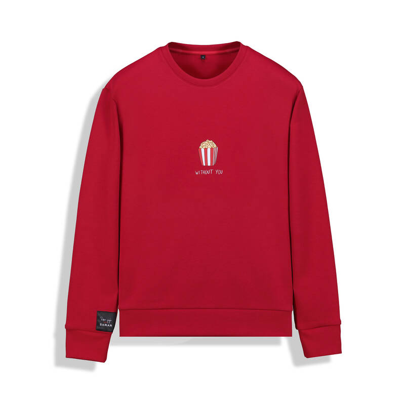 Without You Kırmızı Sweatshirt - 1