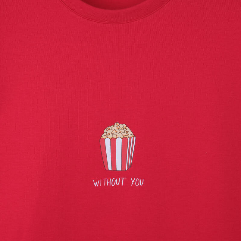 Without You Kırmızı Sweatshirt - 3