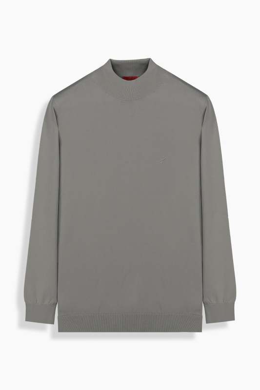 Yarım Balıkçı Gri Triko - INTERVIEW