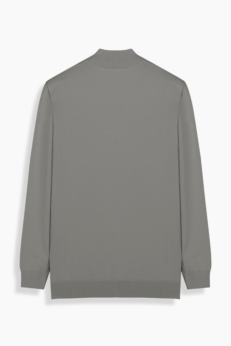 Yarım Balıkçı Gri Triko - 2