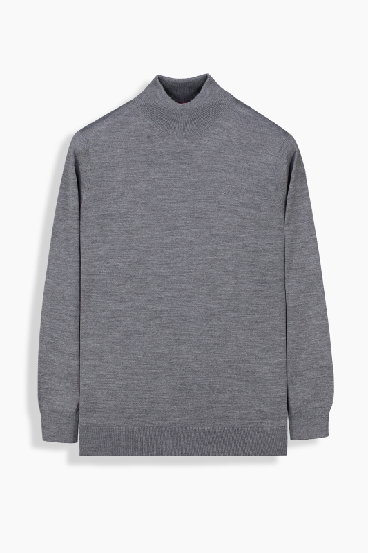 Yarım Balıkçı Gri Triko - INTERVIEW