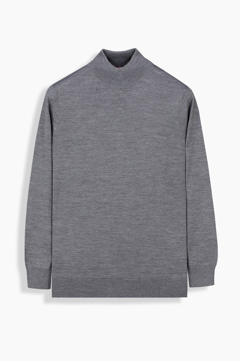 Yarım Balıkçı Gri Triko - 2