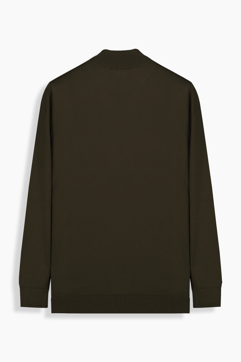 Yarım Balıkçı Haki Triko - 2