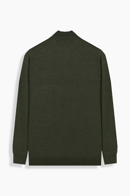 Yarım Balıkçı Haki Triko - INTERVIEW