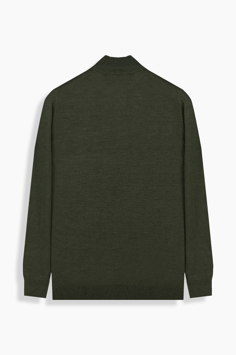 Yarım Balıkçı Haki Triko - 2