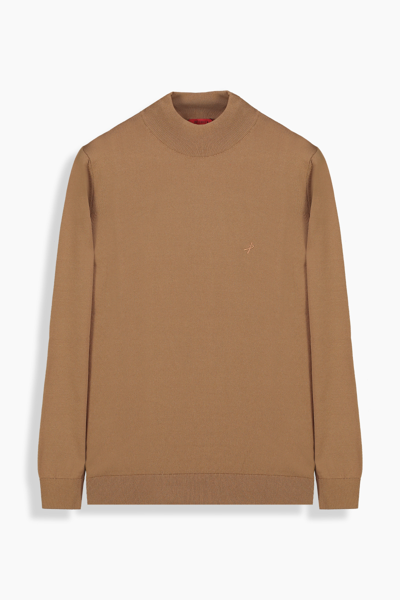 Yarım Balıkçı Mocha Triko - 1