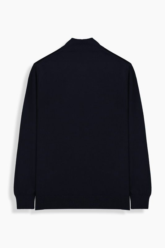 Yarım Balıkçı Yaka Lacivert Triko - SARAR