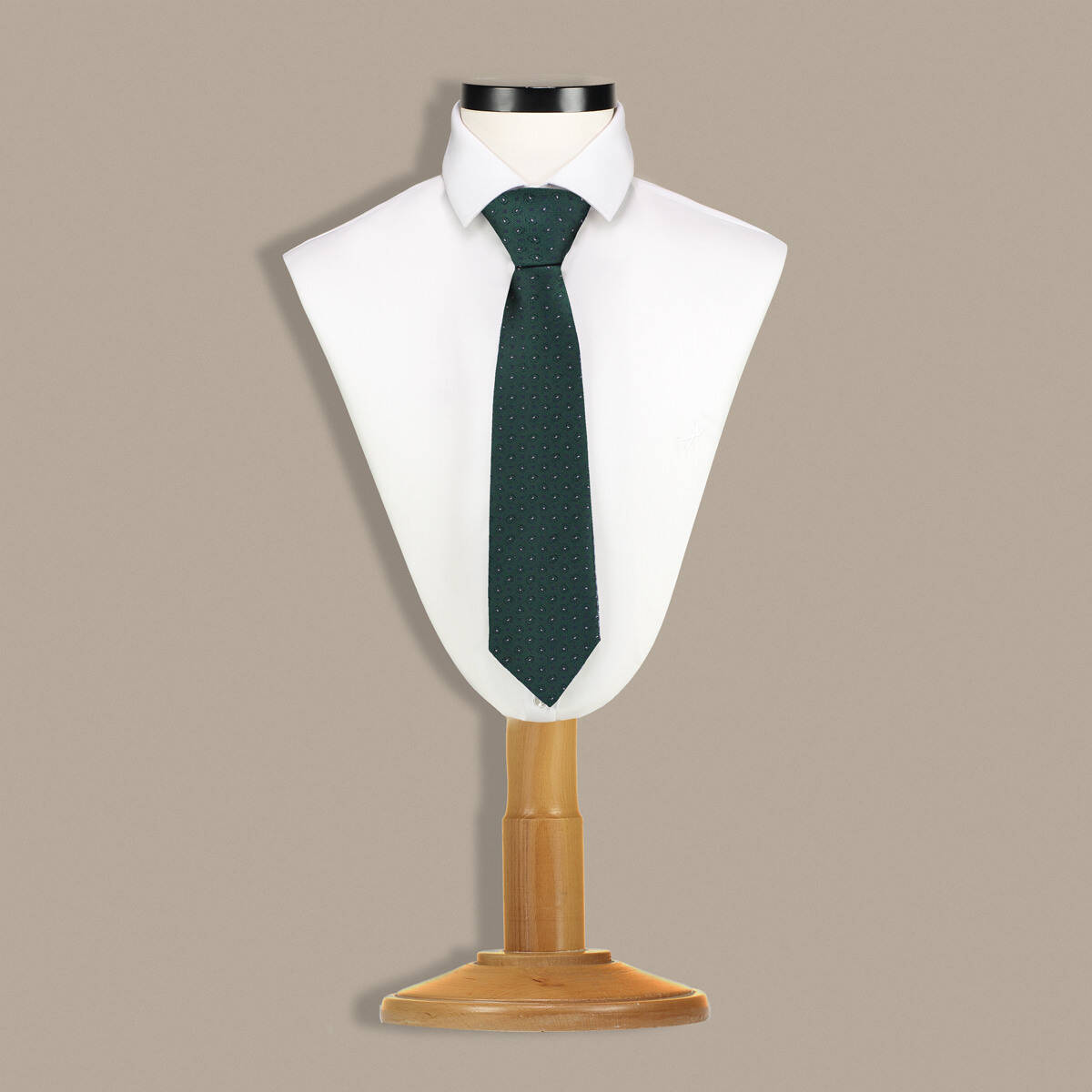 Yeşil Renk Desenli Kravat C137 - 1