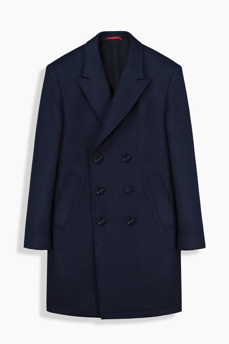 Zaha Lacivert Palto - 1