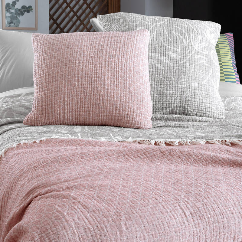 Zepia Yatak Örtüsü Çift Kişilik Gri - 3