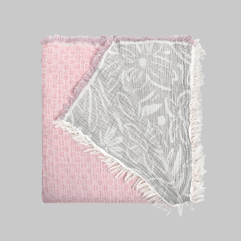 Zepia Yatak Örtüsü Çift Kişilik Gri - SAREV