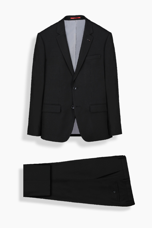 Zeus Resta Slim Fit Siyah Takım Elbise 